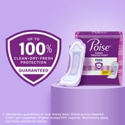 Poise Incontinence Pads for Women, 5 Drop Maximum Absorbency, Regular Length, 48 Count