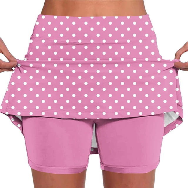 Pantalones de Yoga de Verano para Mujeres Pantalones de Jogger Ligeros de Cintura Alta con Bolsillos Y Pantalones Cortos de Falda, Impresión, Casual