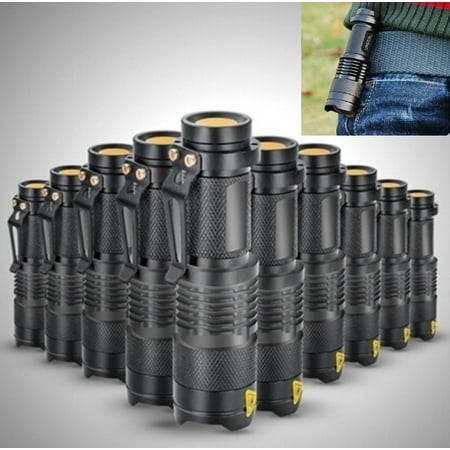 

1/2/3/4/5pcs High quality Hard light lantern Torch light mini LED Flashlight 2000 Lumens Ultrafire Zoomable Penlight Lanterna (Color: Black/Green/Red/Blue/Silver)