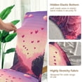 thumbnail image 5 of Yayeee 4 Pack Dining Chair Covers Stretch Parson Chairs Slipcovers Seat Protector, Pixel Floating Hearts, 5 of 6