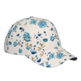thumbnail image 3 of Daiia Rose Flowers print Baseball Cap Men Women Golf Dad Hat Adjustable Original Classic Low Profile Hat Unconstructed Plain Cap, 3 of 9