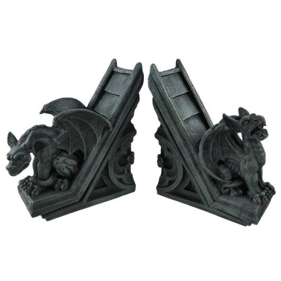 Gothic Gargoyle Sculptural Bookends Book Ends