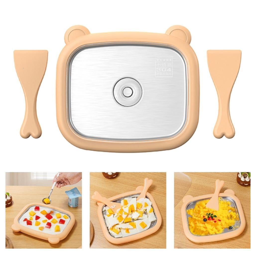 Instants Ice Cream Machine Cold Plate Technology Homemade Dessert Maker For Gelato Freeze Yogurt Without Electricity