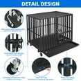 thumbnail image 6 of Uforic 37 inch Heavy Duty Dog Crate, Dog Cage Kennel with Lockable Wheels and Removable Tray, 6 of 10