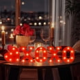 thumbnail image 4 of Luces LED con letras EDYCON XOXO Heart para el día de San Valentín, paquete de 5, 4 of 6