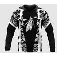 thumbnail image 3 of 3d Digital Printing Men's Sweatshirt Black And White Pattern Men's Clothing, 3 of 5