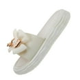 thumbnail image 1 of Sandalias de moda para mujer, zapatillas de plataforma, zapatos con lazo, sandalias elegantes 40 41 Blanco, 1 of 9