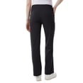 thumbnail image 3 of 32 Degrees Cool Women's Stretch Straight Leg Ribbed Pant with Pockets (Black, Small), 3 of 4