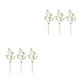 thumbnail image 4 of Ounissouiy 3x Tallos Verdes Falsos Púrpuras De Bajo Mantenimiento Para Decoración Del Hogar Fácil De Limpiar Ecológico Verde Elegante verde 2Conjunto, 4 of 6