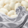 thumbnail image 4 of Silk Pillow Cases with Zipper, Pillow Case,Silver Gray,Standard,1pc, 4 of 7