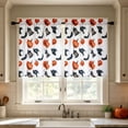 thumbnail image 6 of Halloween Kitchen Curtains 28x39 Inch 2 Panels, Washable Polyester Short Window Curtain with 2D Halloween Print, Light Filtering Bedroom Bathroom Decor, 6 of 6