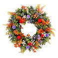thumbnail image 2 of FAMTKT Artificial Flower Wreath, Simulated Flowers Wreath Door Hanging Outdoor Courtyard Decoration Summer Fruit Wreath Front Door Wreath for Home Party Festival Wedding Decor on Clearance, 2 of 9