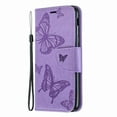 thumbnail image 4 of Samsung Galaxy A6 Case, Dteck Embossed Butterfly Flip PU Leather Stand Wallet Case Cover For Samsung Galaxy A6 2018 (Not fit A6 Plus),Purple, 4 of 5