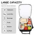 thumbnail image 5 of GYEUKHAM Kids Insulated Lunch Box, Mini Cooler Thermal Meal Bag with Buckle & Mesh Side Pocket, Back to School Tote for Girls & Boys,Black, 5 of 8