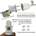 thumbnail image 3 of Cadena de faroles SUNSGNE de 2,6 m, 10 LED coloridos, 110 V, 3 of 6