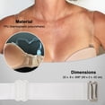 thumbnail image 4 of Tirantes transparentes ajustables para brasier, 3/4 pulgada, 4 of 8