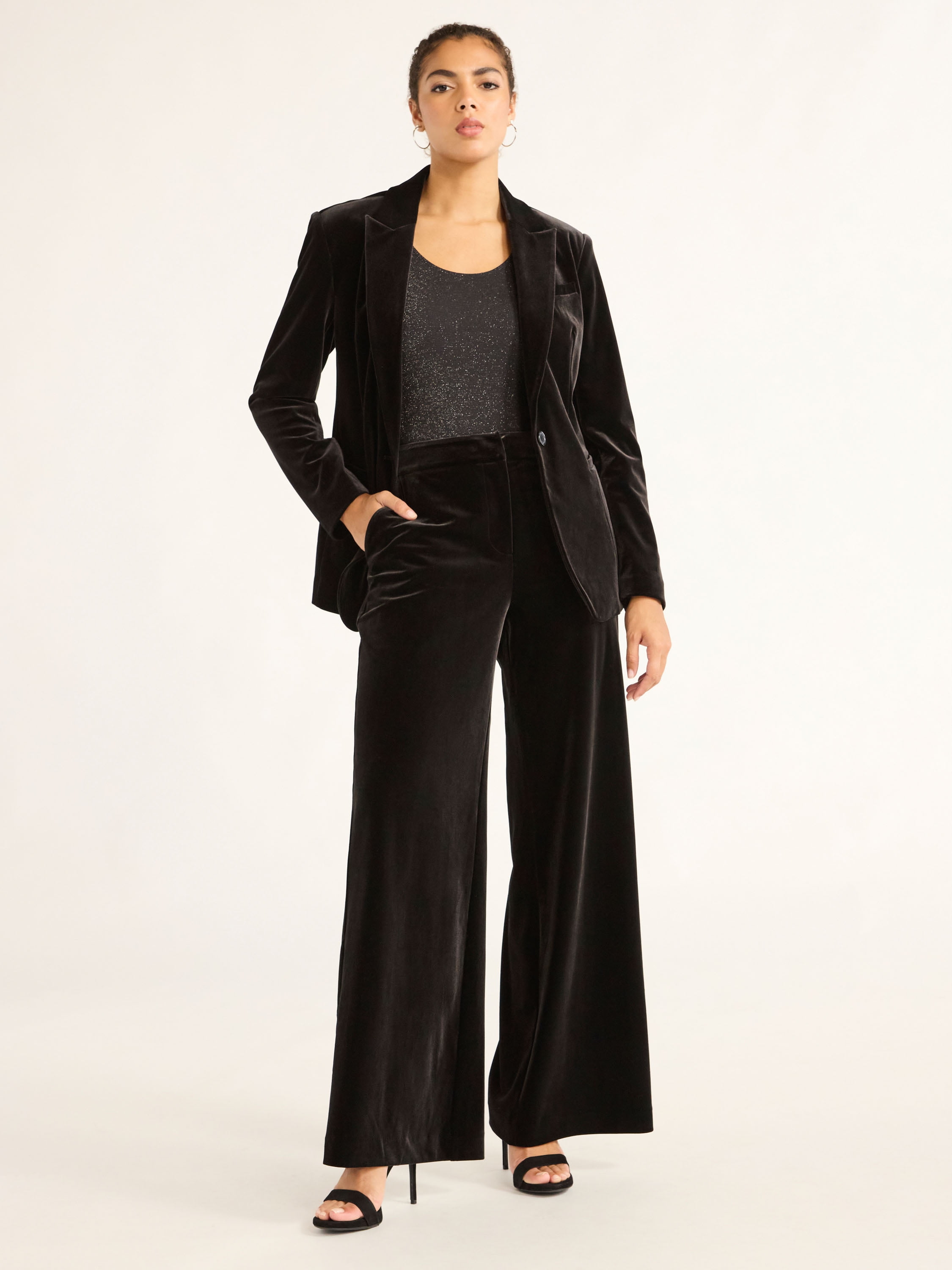 Sofia Jeans Women's and Women's Plus Velvet Trousers, Sizes 0-26W