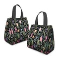 thumbnail image 2 of Pioneer Flower Floral Print Pattern Insulated Lunch Bag for Women & Adults,Large Portable Soft Cooler Lunch Bag,Thermal Food Storage Tote with Pearl Cotton,8.66L,8.75x5.75x9.5 Inch, 2 of 6