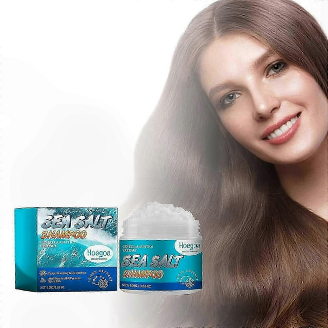 Sea Salt Shampoo for Oily Hair, Deep Cleansing and Hydration, Dandruff Control and Scalp Refreshing Solution