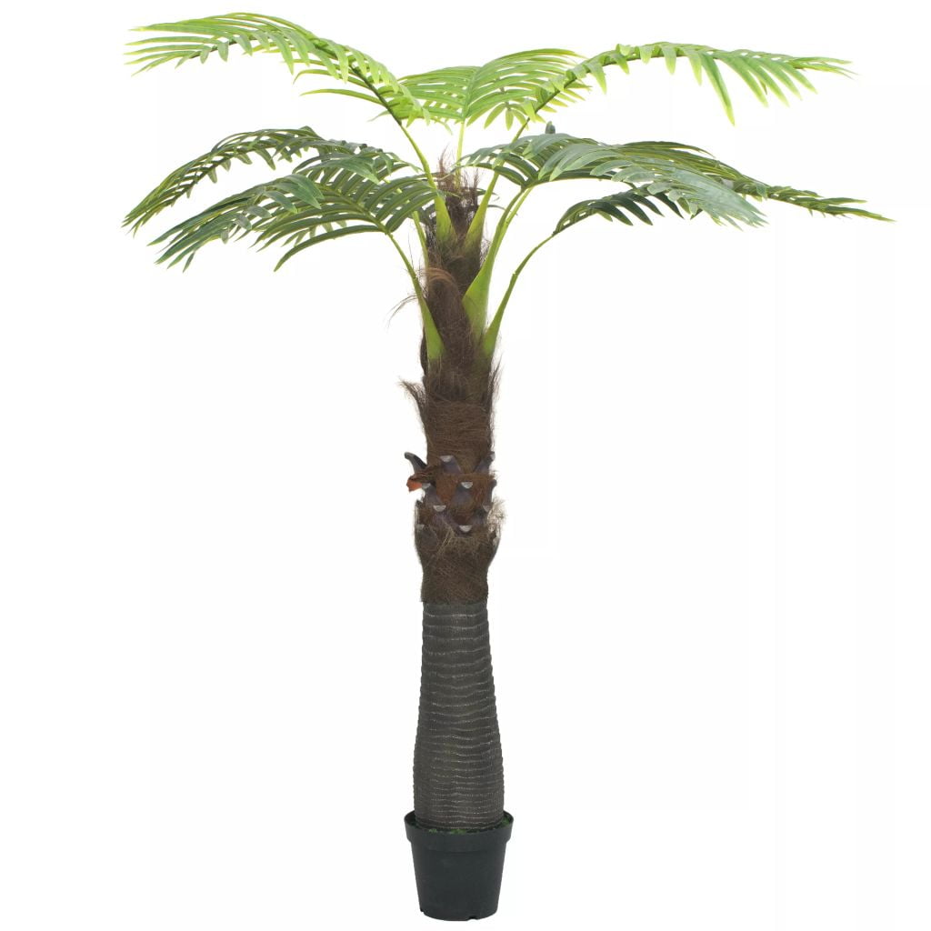 Kepooman 95" Fake Plants Palm Greenery Tree with Pot for Home Office, Green Kepooman 95" Fake Plants Palm Greenery Tree with Pot for Home Office, Green