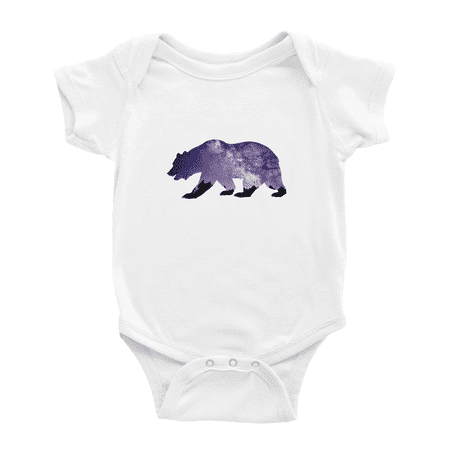 

Galaxy Animal Of Bear Funny Baby Bodysuit Boy Girl Unisex