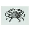 thumbnail image 1 of Crabs Cutting Board, Monochrome Drawing of an Animal from Crustacean Family Maritime Inspired Art, Decorative Tempered Glass Cutting and Serving Board, Large Size, Black White, by Ambesonne, 1 of 1