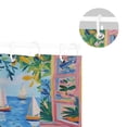 thumbnail image 5 of Yayeee Shower Curtain with Hooks 72"x72" Waterproof Fabric Bathroom Hanging Decor, Blue Seaside, 5 of 5