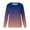 Purple A, variant on Pejock Womens Casual Long Sleeve Sweatshirt Crew Neck Cute Pullover Relaxed Fit Tops Oversized Gradient Print Pullovers Tops Teen Girl Fall Crewneck Sweatshirts Y2K Fall Clothes 2023 Fashion Outfits