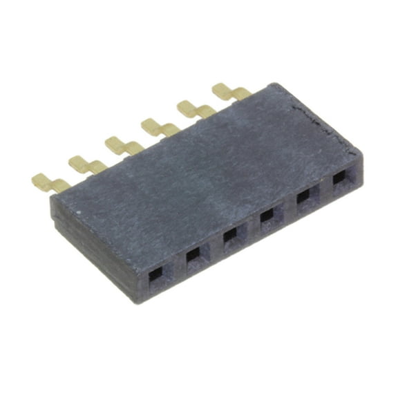 Pack of 8 SMH-106-02-G-S Connector Receptacle 6 Position 0.100 (2.54mm) Surface Mount, Right Angle Gold :RoHS, Tube