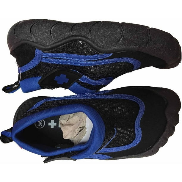 Lifeguard Lifeguard Toddler Boys' Water Shoe, Black/Royal, 7/8 M