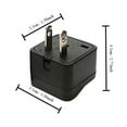 thumbnail image 2 of New Hot sale 10A 250V Multifunctional Converter Electric Charger Socket Power Plug Adapter US Plug Adapter Travel Charger BLACK, 2 of 5