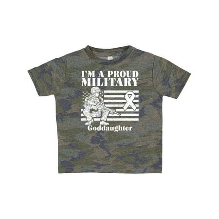 

Inktastic Proud Military Goddaughter Red Friday Gift Toddler Toddler Girl T-Shirt