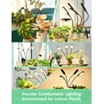 thumbnail image 2 of Garden Elements 4 Heads Clip-on Grow Light Growing Lamp for Indoor Plants & Hydroponics, 96W LED, Black, 2 of 7