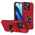 thumbnail image 1 of Motorola Wallet Phone Case - TPU+PC, Hidden Card Slot, Ring Kickstand, Heavy Duty Shockproof, 1 of 6
