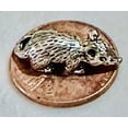 thumbnail image 2 of Money Amulet of Wealth Wallet Mouse on a Coin Silver 925 Tiny Purse Mouse Money 0.5", 2 of 10