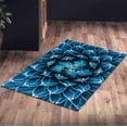 thumbnail image 5 of Large Rug, Blue Rug, Gift For The Home Rug, Custom Rug, Cactus Rug, Cactus Rug Abstract Natural Pattern Rugs, Floral Rugs, Corridor Rugs, 3.9'x5.9' - 120x180 cm, 5 of 9