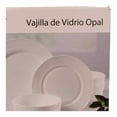 thumbnail image 4 of Vajilla Mainstays de Vidrio Opal Diseño de Rayas para 4 Personas 12 Piezas Blanco, 4 of 4