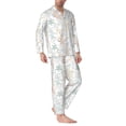 thumbnail image 2 of Balery Sea Animals Pijama para Hombre de Dos Piezas con Manga Larga, Conjunto de Dormir y Descanso Suave con Bolsillos-X-Large, 2 of 7