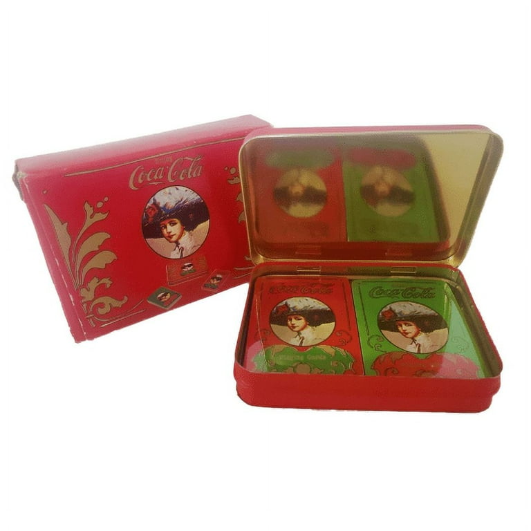 Coca-Cola Vintage Cola Girl Nostalgia Playing Cards 2 Decks