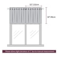 thumbnail image 3 of PiccoCasa 2Pcs Blockout Window Curtain for Kitchen, 52 x 18 Inch Black, 3 of 6