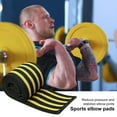 thumbnail image 4 of Tnobhg Sports Elbow Pad Compression Elbow Protection Elastic Breathable Increases Joints Stability Supports Injury Recovery Thin Unisex Training Weightlifting Powerlifting Elbow Wrap Elbow Strap, 4 of 8