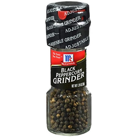 Mccormick Culinary Black Peppercorn Grinder, 1.24 Ounce (Pack Of 6)