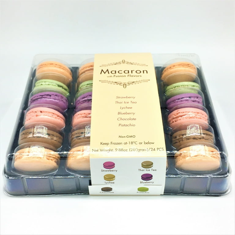 Macaron With Fusion Flavors, Non-GMO 9.88 OZ /24 PCS