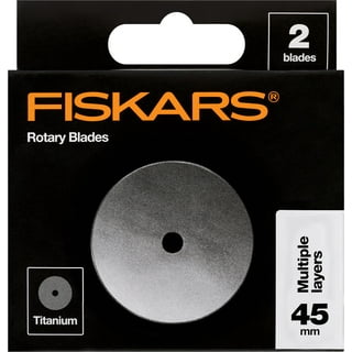 Fiskars 45mm Rotary Blades (5 Pack) - Rotary Cutter Blade Replacement -  Crafts, Sewing, and Quilting Projects - Grey