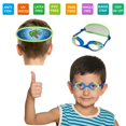 thumbnail image 2 of Gafas de natación RUIGAO Kid Blue Dino de 3 a 6 años con funda, 2 of 6