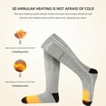 thumbnail image 3 of Ltrototea Heated Socks for Men Women 4000mAh Rechargeable Electric Heating Socks Warm Winter Thermal Socks Electric Battery Socks Foot Warmer(3 Heating Settings), 3 of 9