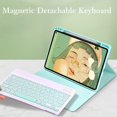 thumbnail image 3 of Funda con teclado kaitesi para iPad 10.2/10.5 Bluetooth color menta, 3 of 7