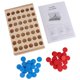 thumbnail image 3 of Juego de Damas Tablero de Madera ANGGREK Juguetes Educativos Familia Duradera, 3 of 8