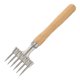 thumbnail image 1 of Ice Pick with Wooden Handle, 6 Fork Silver Stainless Steel Ice Crusher for Ice Breaking at Home and Bar (6 Fork), 1 of 5