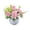 F, variant on Artificial Flowers Artificial Flowers Potted Plants Flowers in Pots Decorate Home Bathroom Kitchen Rustic Table Centerpiece Interior Outdoor Decor, 1 Desktop Potted Plant